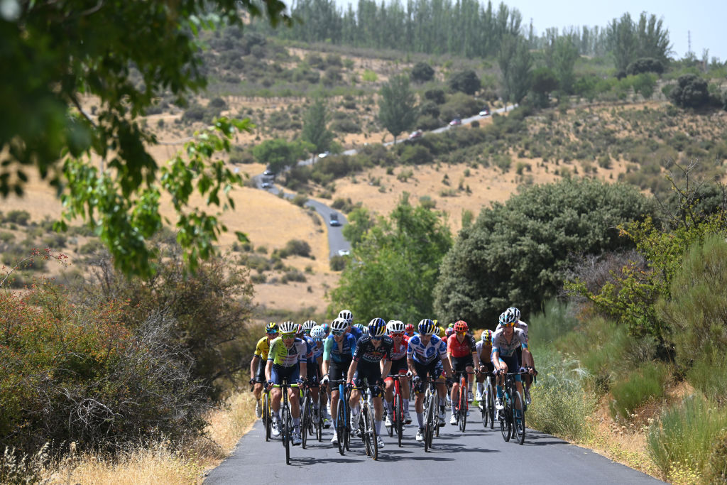2024 Vuelta a Espa&ntilde;a stage 9: riders on the Alto del Purche