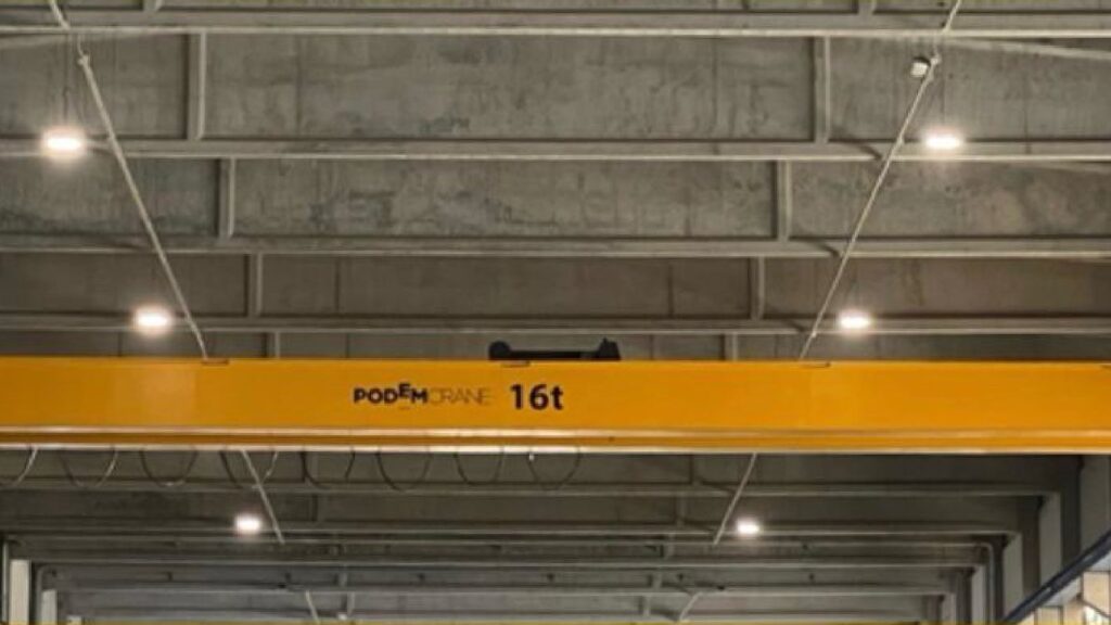 Podemcrane installs 16t overhead crane for Romanian client