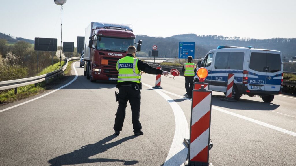 German police have been carrying out checks along the Luxembourg border since last year