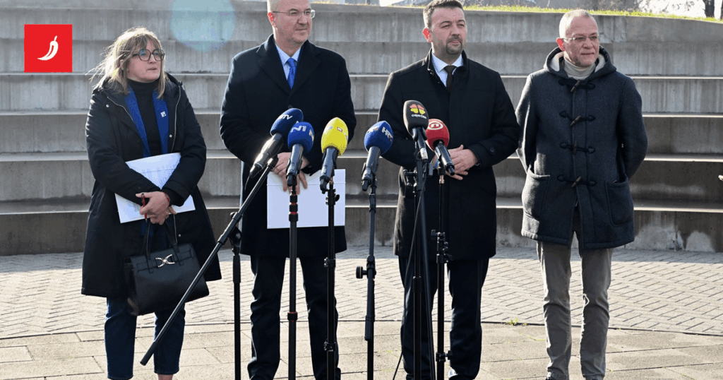 Four right-wing parties agreed to cooperate. HDZ is acceptable to them, they sent a message to Most