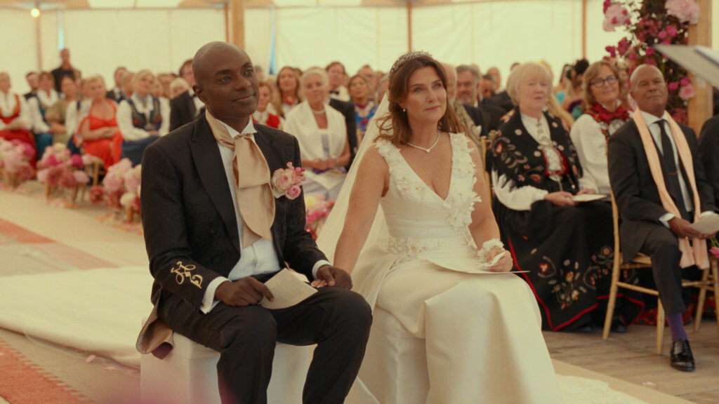 Princess Martha Louise and Durek Verrett during their wedding ceremony which is covered in a new show on Netflix