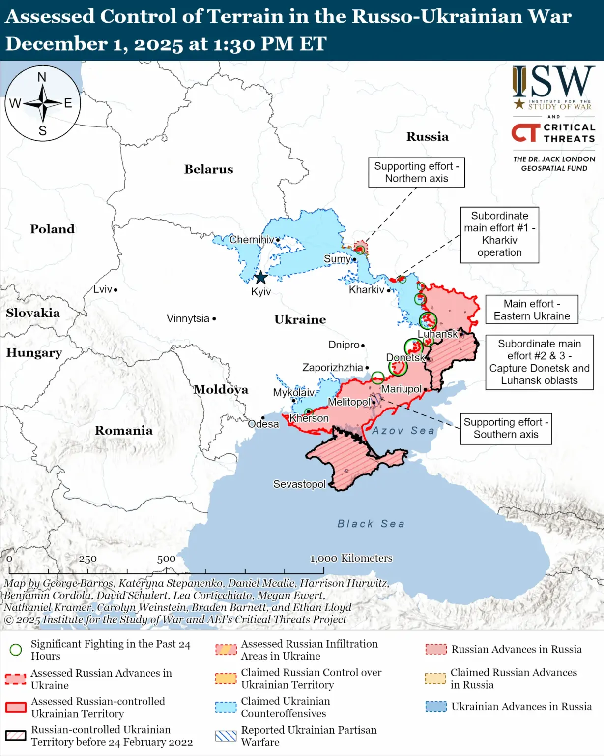 Russian Offensive Campaign Assessment, December 1, 2025