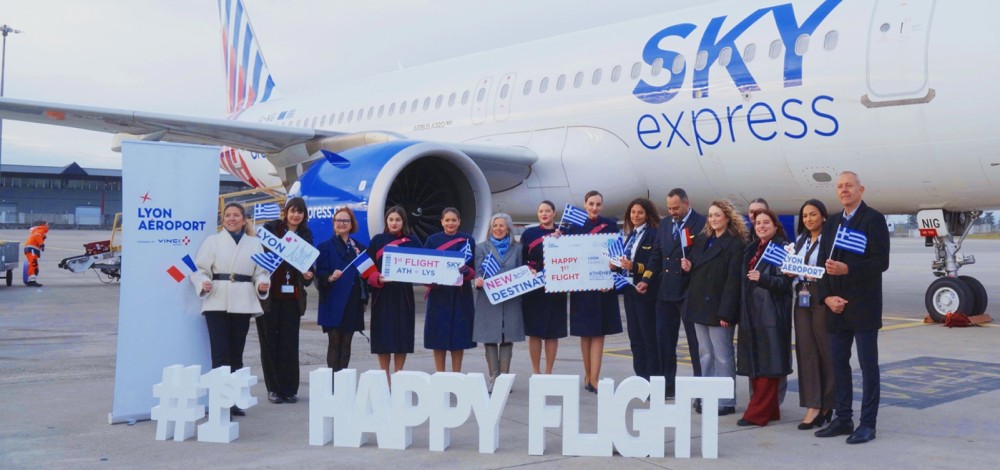 SKY express Expands Network with their Direct Athens-Lyon Flights, Boosting Tourism Growth and Regional Connectivity for Greece and France