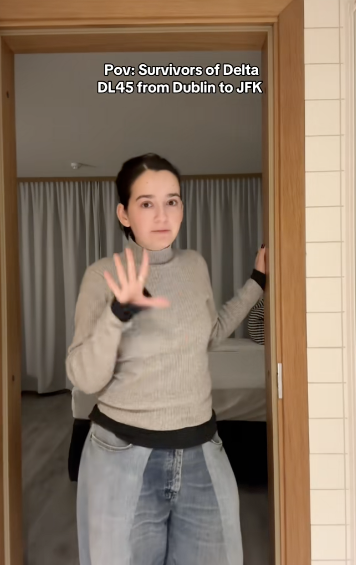 woman talking to tiktokkers