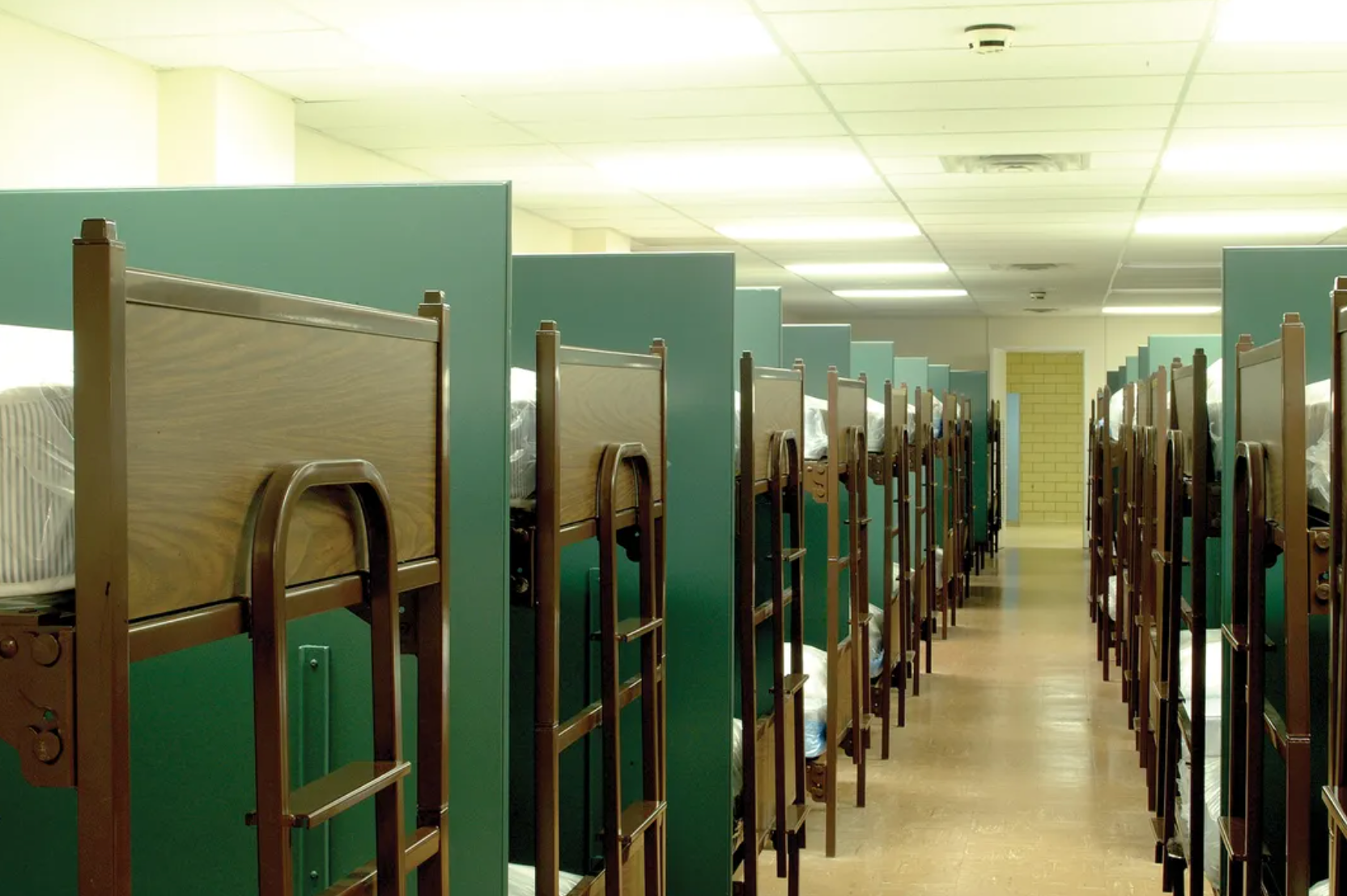 As well as working facilities, lawmakers who would have been rushed to the bunker needed somewhere to stay – potentially for the long haul. The subterranean hideout boasts more than 1,000 bunk beds
