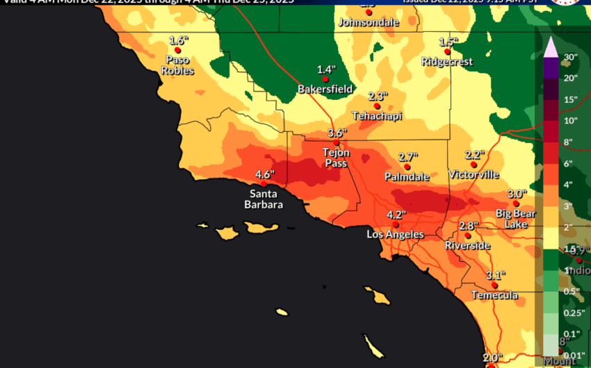 Update: Evacuation Warning, Flood Watch Issued as Powerful Holiday Storm Bears Down on Santa Barbara County