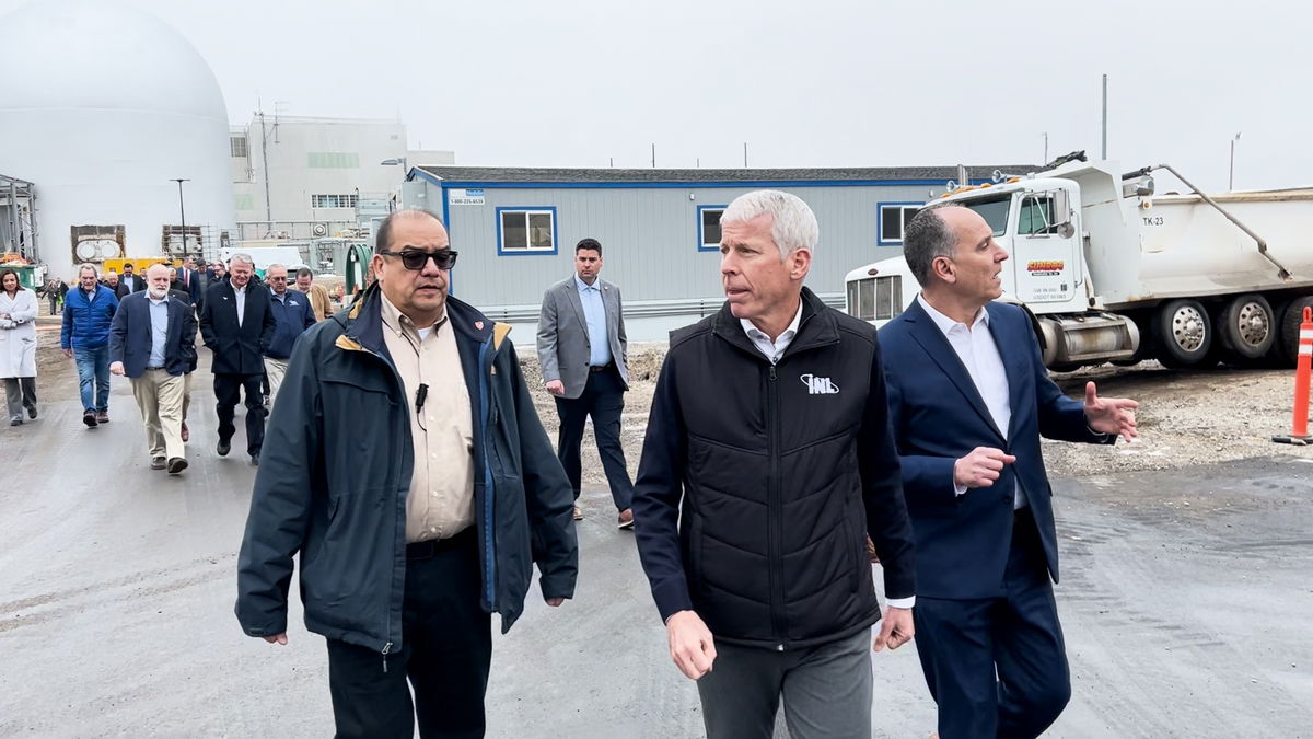 U.S. Secretary of Energy Chris Wright tours the Materials and Fuels Complex at Idaho National Laboratory on Monday.