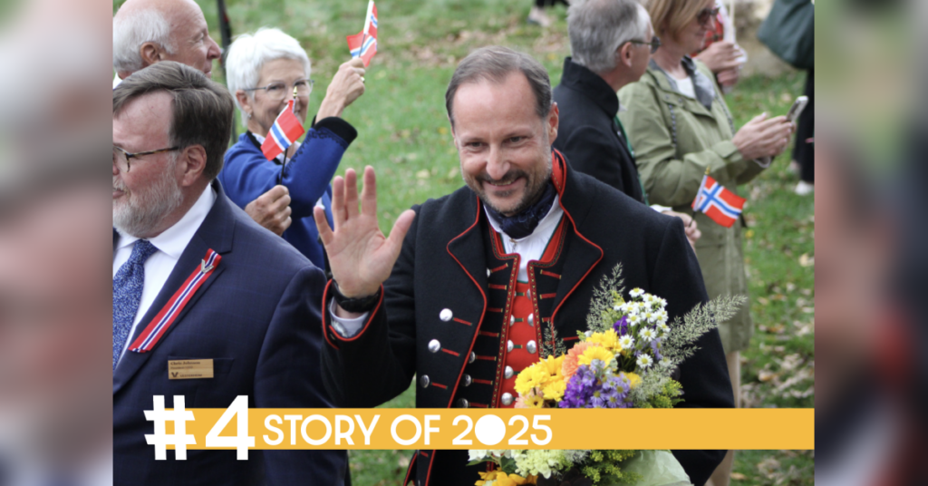 2025 Year in Review #4: Norway’s Crown Prince Haakon visited Decorah in 2025