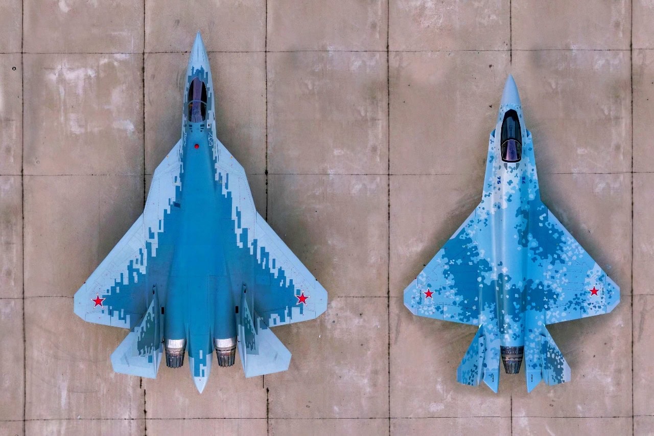 Su-57 Felon and Su-75 Fighters From Russia.