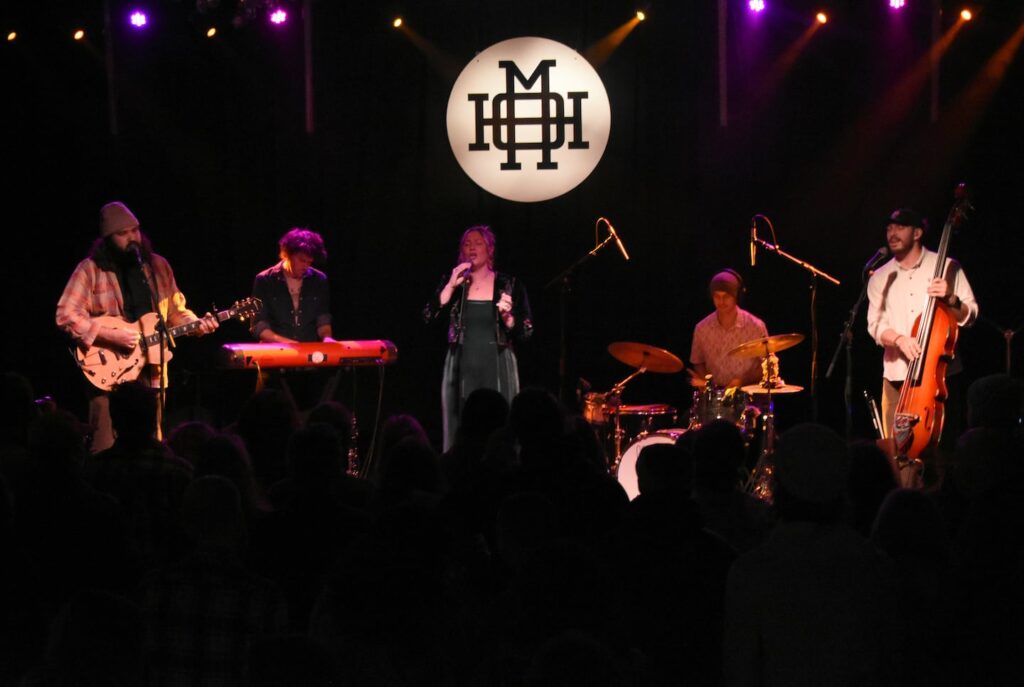 GoldenOak onstage at Portland House of Music and Events for their album release show.