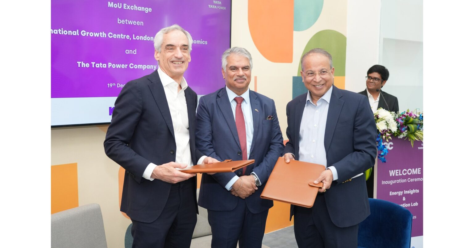 Tata Power, London School of Economics and Political Science (LSE) and International Growth Centre (IGC) launches Energy Insights and innovation lab to accelerate India's clean energy transition