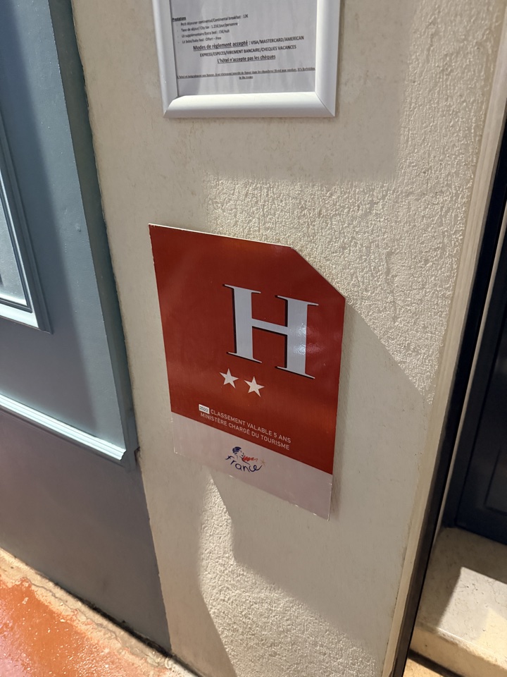 Two Star Hotel Cannes France - plaqueJPG