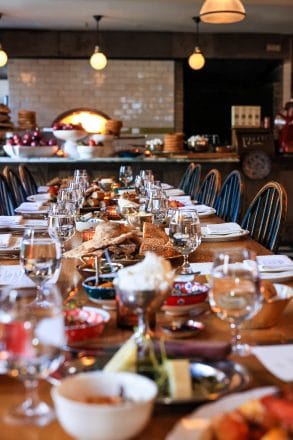 Turkish breakfast at Soho House Toronto