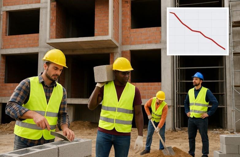 Why is the number of foreign workers in Croatia decreasing?