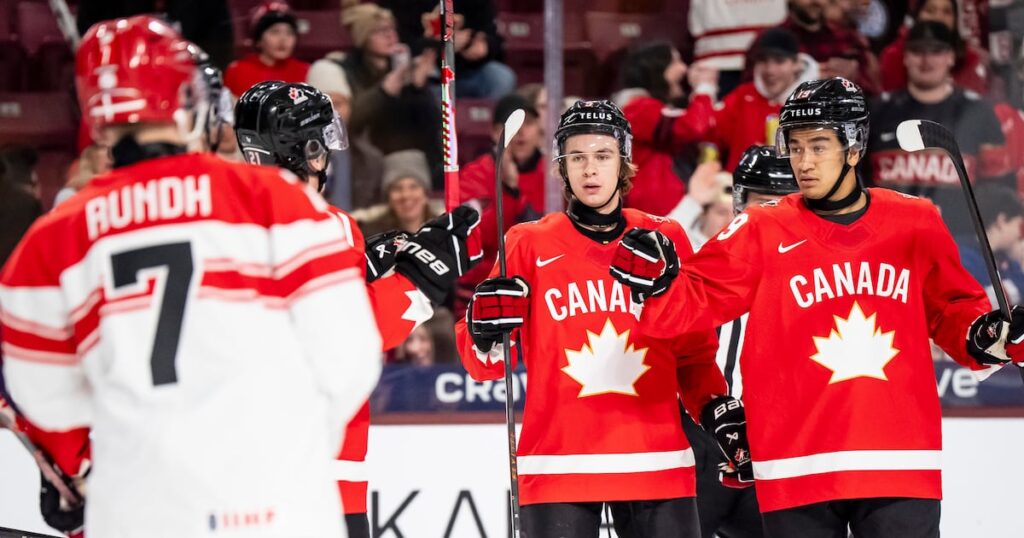 Canada dominating Denmark after two periods at World Juniors