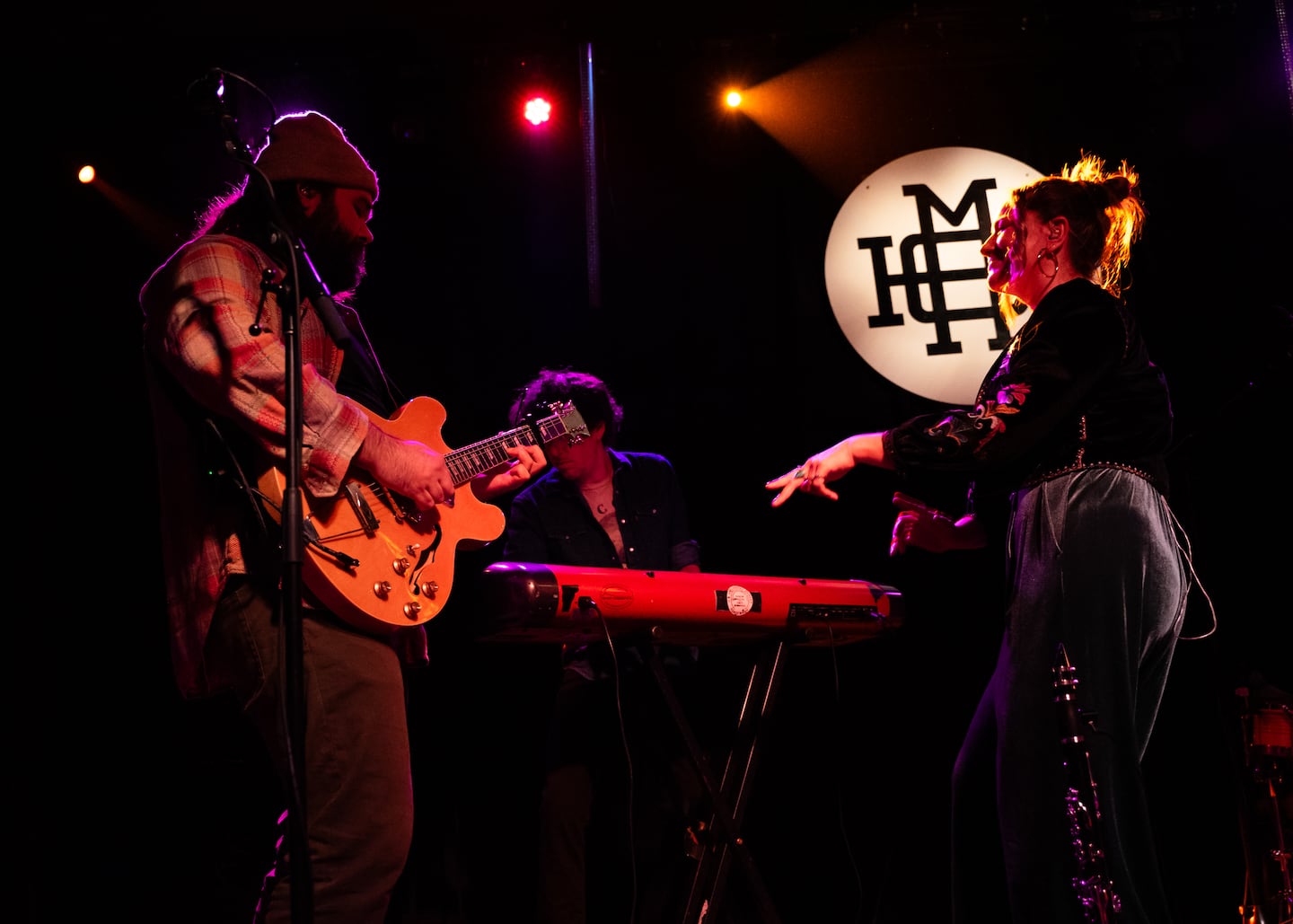 Zak Kendall onstage at GoldenOak's album release show.