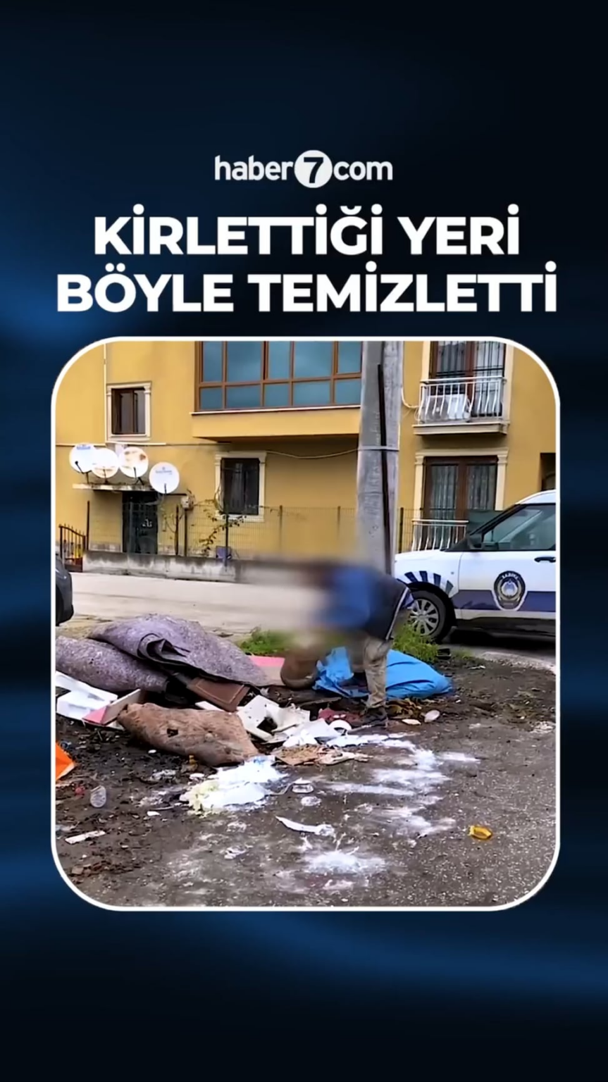 📍 The person who was found to have polluted the environment in Düzce had the area he polluted cleaned and a report was kept for criminal action.