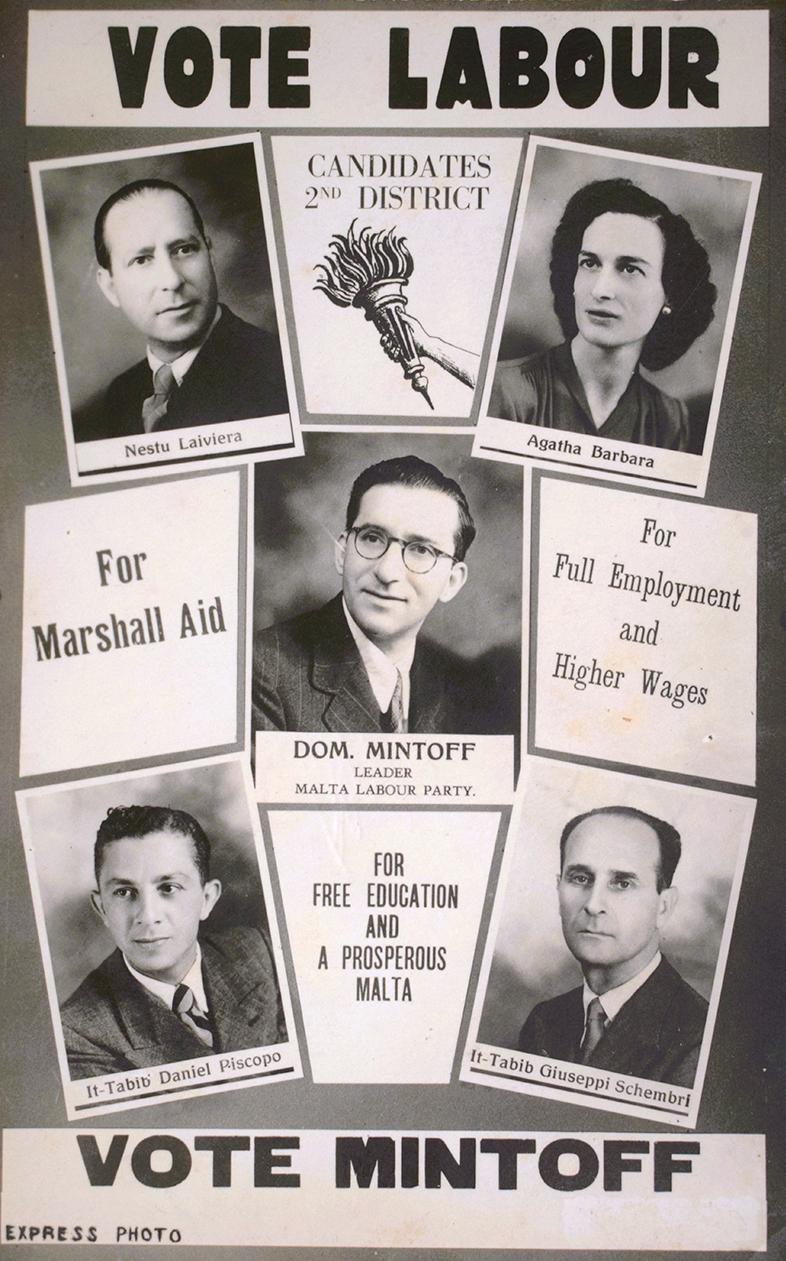 A 1960s Labour election postcard for the second district