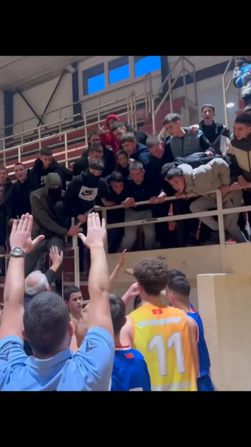 Incidents during the basketball game in Nikšić between Sutjeska cadets and Milenijum Zabjela
