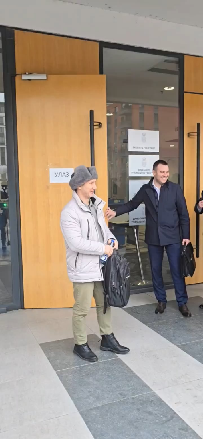 The recording of the release of Aleksandar Dikić to defend himself from freedom, used the media attention to call everyone to support the students now on Sunday, December 28.