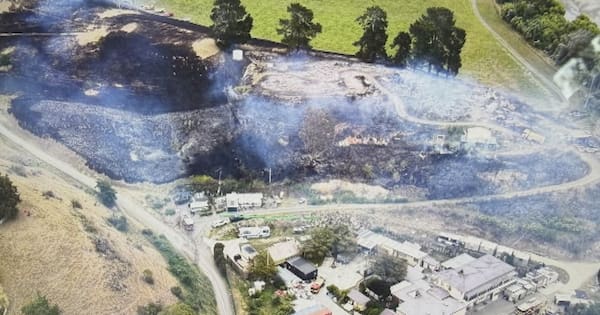 Fire near Hastings nearly contained after destroying home, injuring one