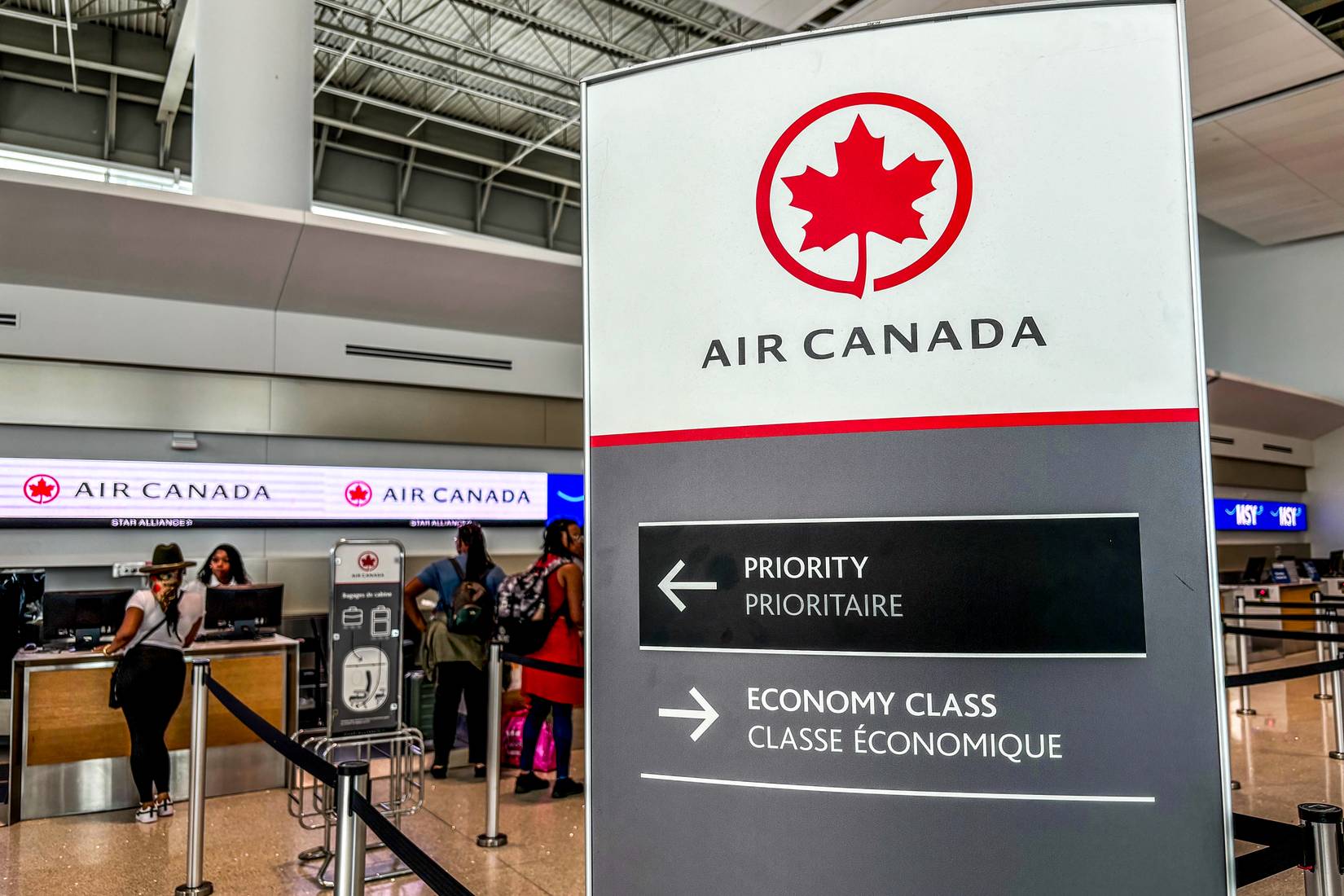 Air Canada Airport counter