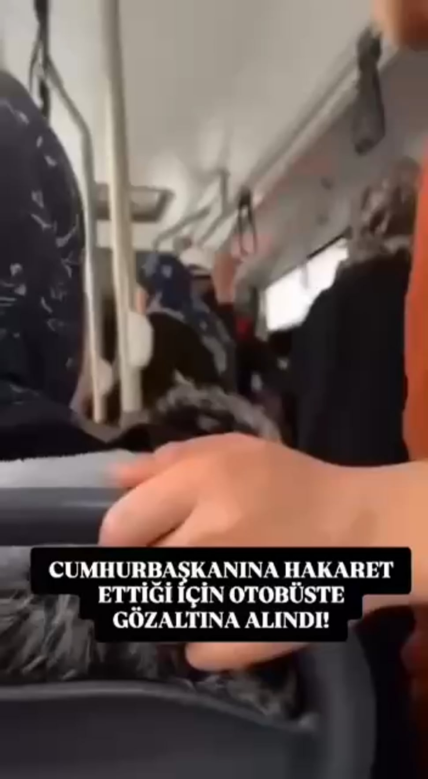 In Şanlıurfa, the palace police detained a disabled citizen by stopping a moving bus for allegedly "insulting the President".