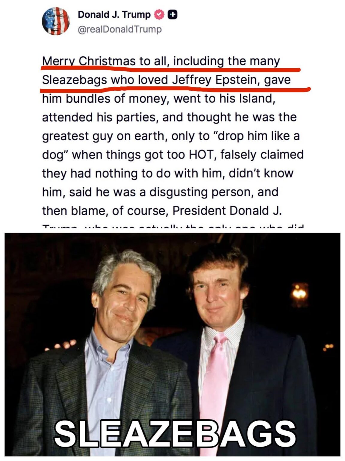 Trump confirms something we already knew