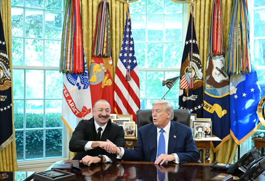 U.S. President Donald Trump thanks President Ilham Aliyev