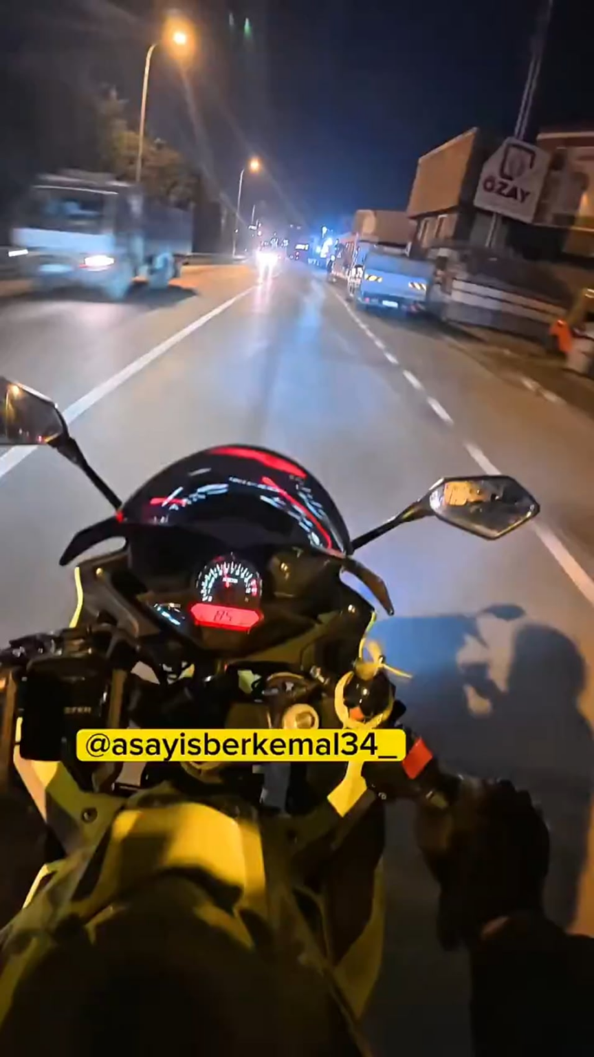 NSFW | In Istanbul, a motorcyclist hit a pedestrian trying to cross the street. While the motorcyclist died in the accident, the pedestrian was seriously injured.
