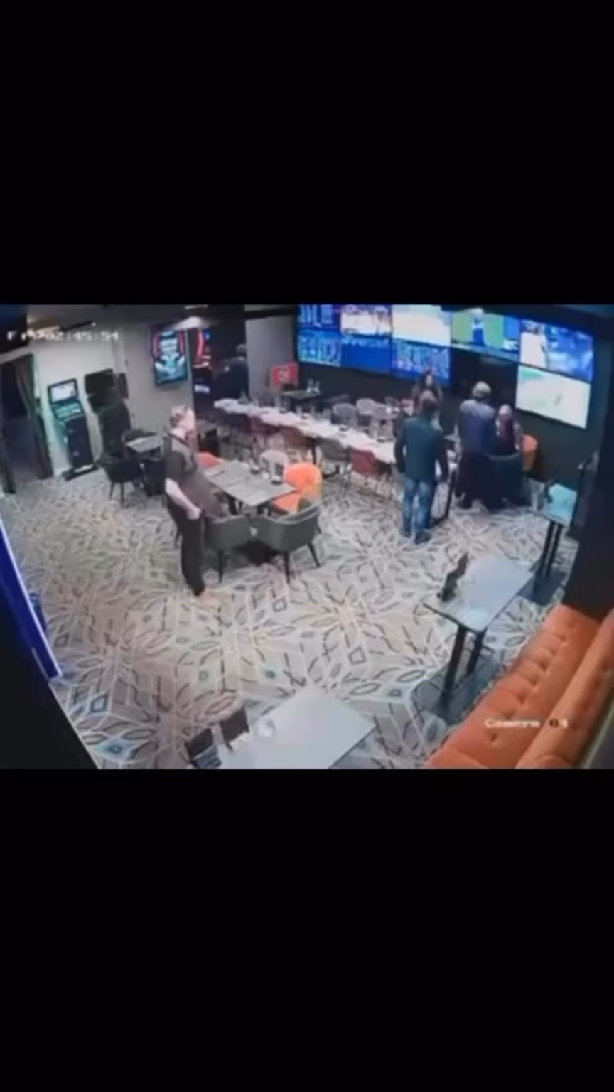 A fight in the Soccer Bet betting shop at 27. Marta Street in Belgrade