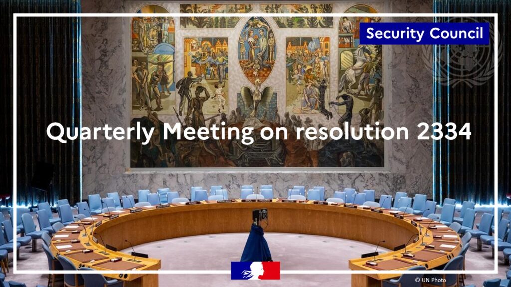France reaffirms its commitment to the two-State solution