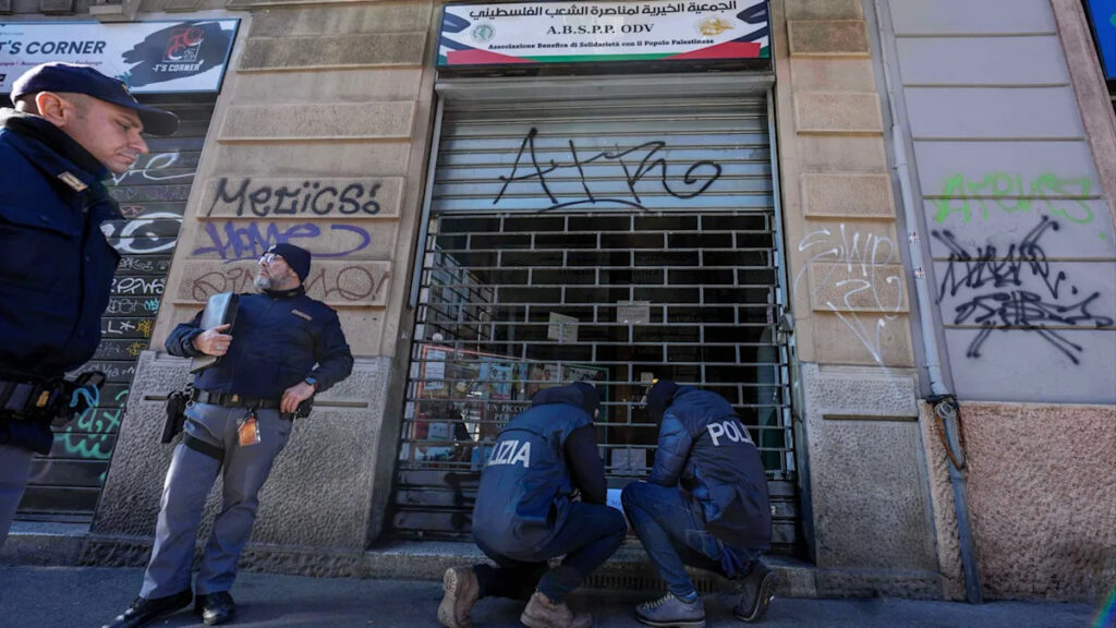 Nine arrested in Italy for allegedly funding Hamas through charities