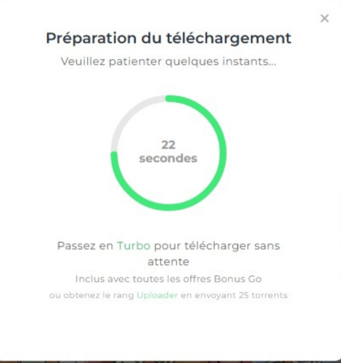 From today YGG limits to 5dl per day and 40 seconds wait for each dl. To avoid this, the site offers a subscription at €15/month.