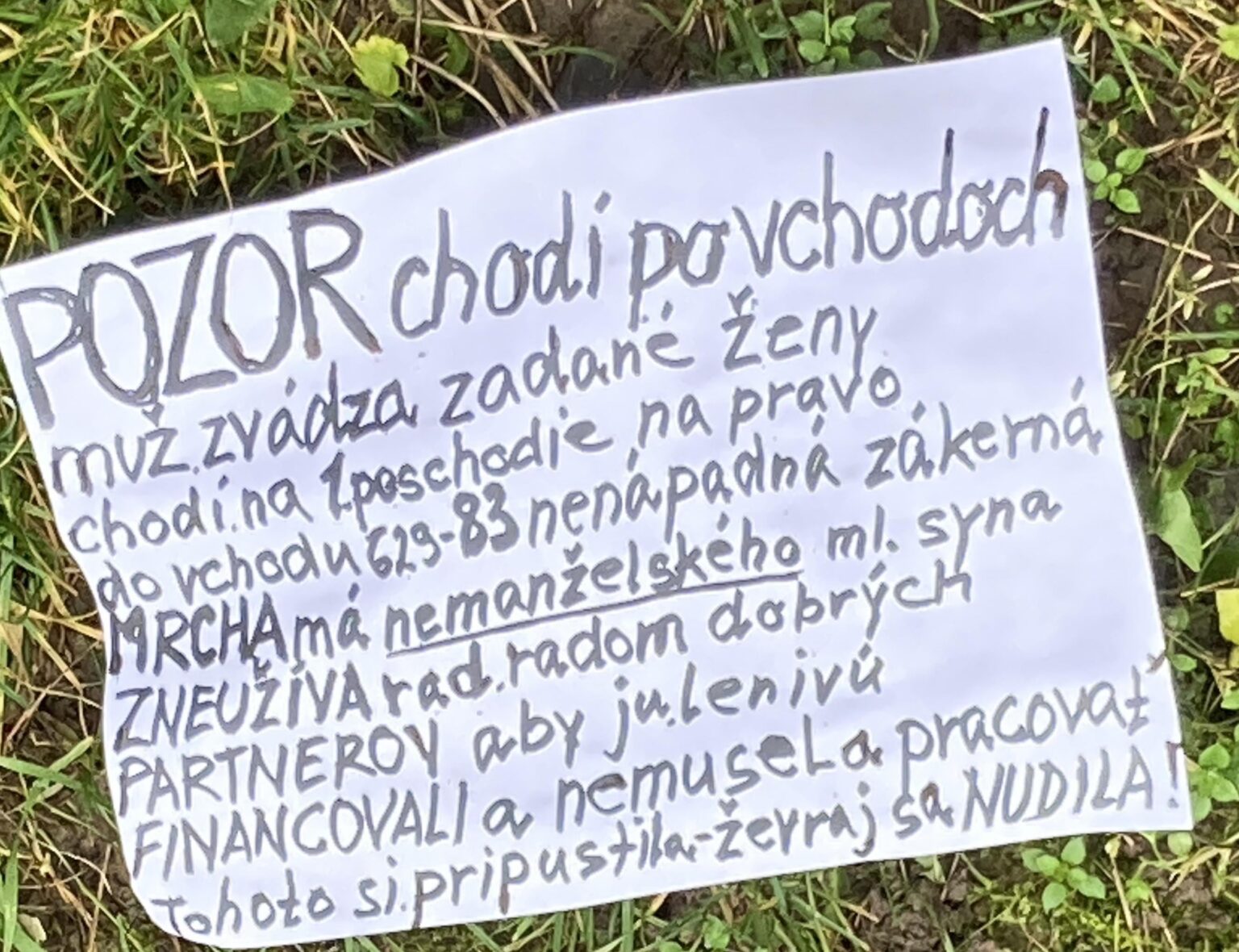 Family cases in Strážské