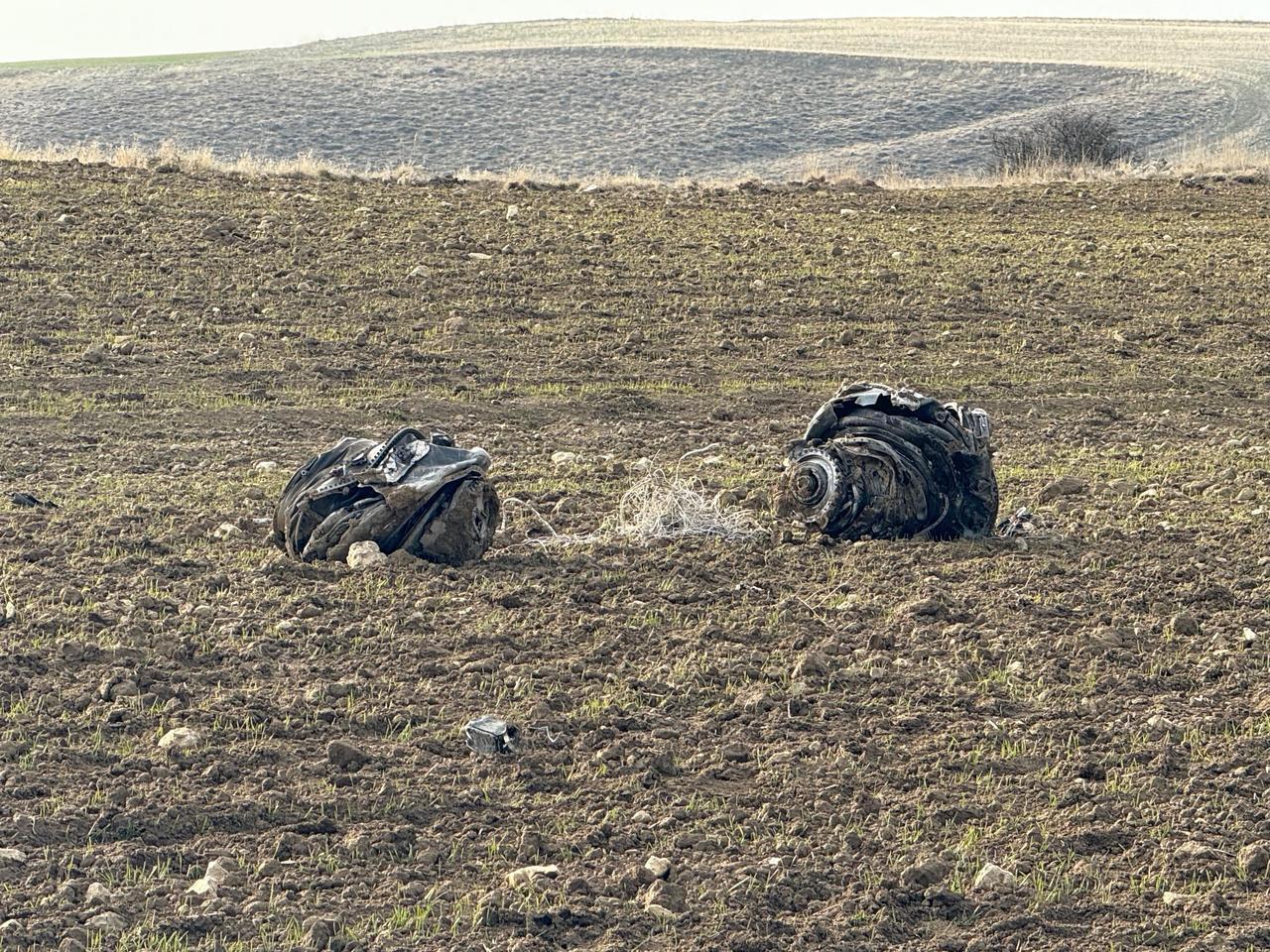Search operations continue at the wreckage of the private jet carrying Libyan Chief of General Staff General Mohammed Ali Al-Haddad in Ankara, Dec. 24, 2025. (AA Photo)