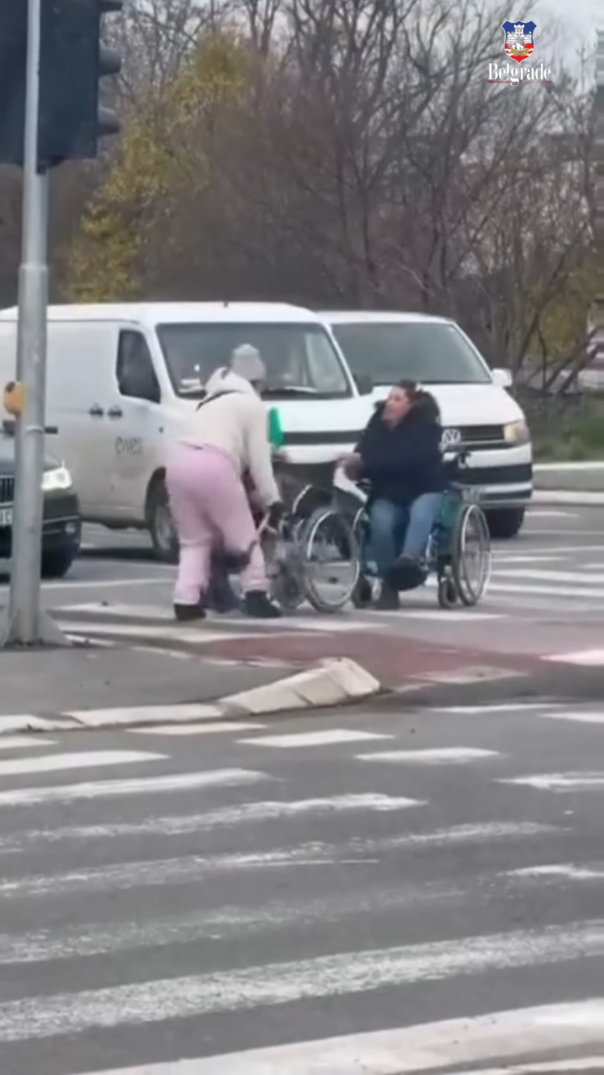 Belgrade. Zemunska Street. Live broadcast of the Divine Miracle. A couple of people, who are bound to wheelchairs due to the inability to use their limbs, are arguing over the Begging Territory, and on that occasion some of them even WALKED....