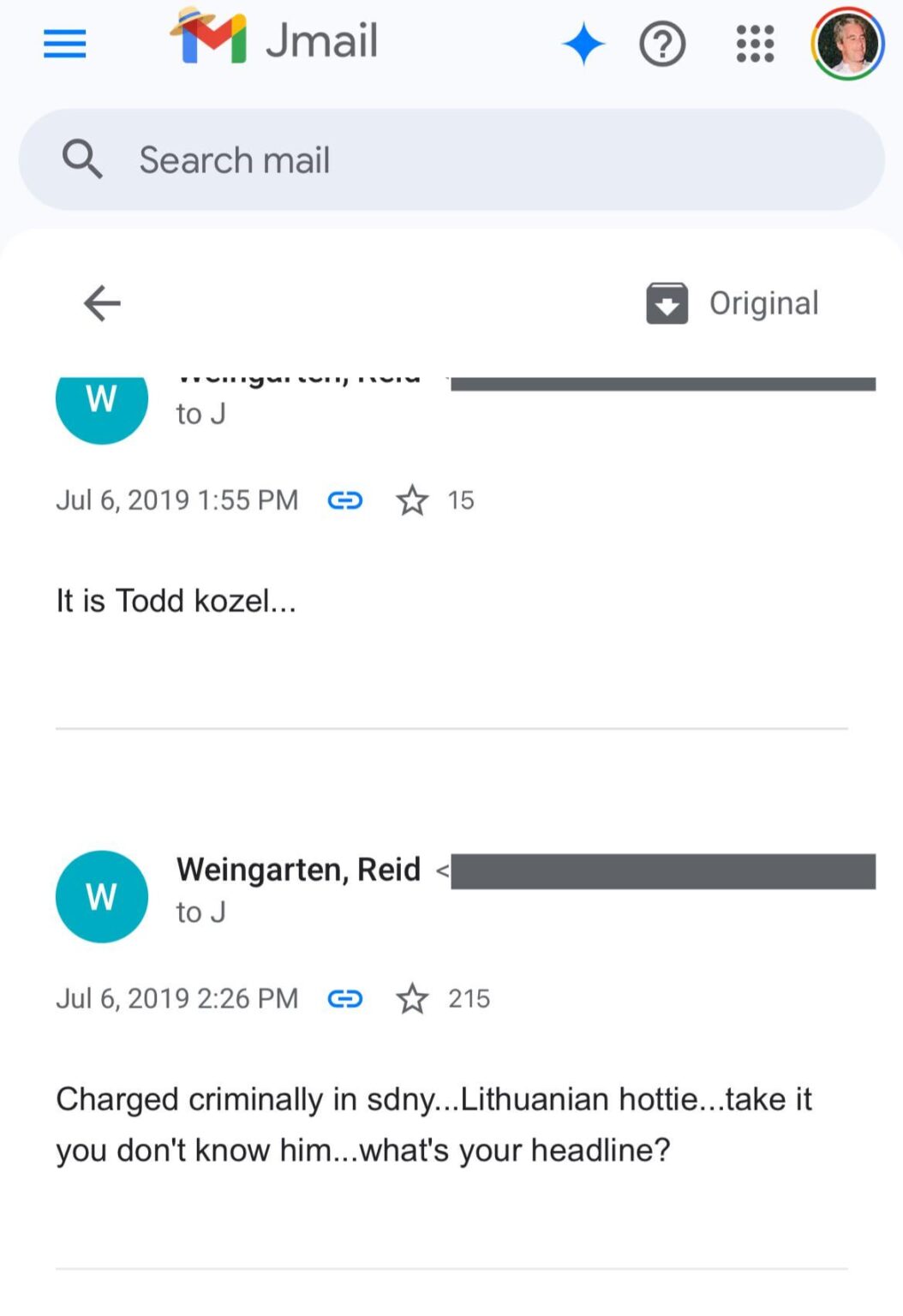 Lithuania mentioned in J. Epstein files.