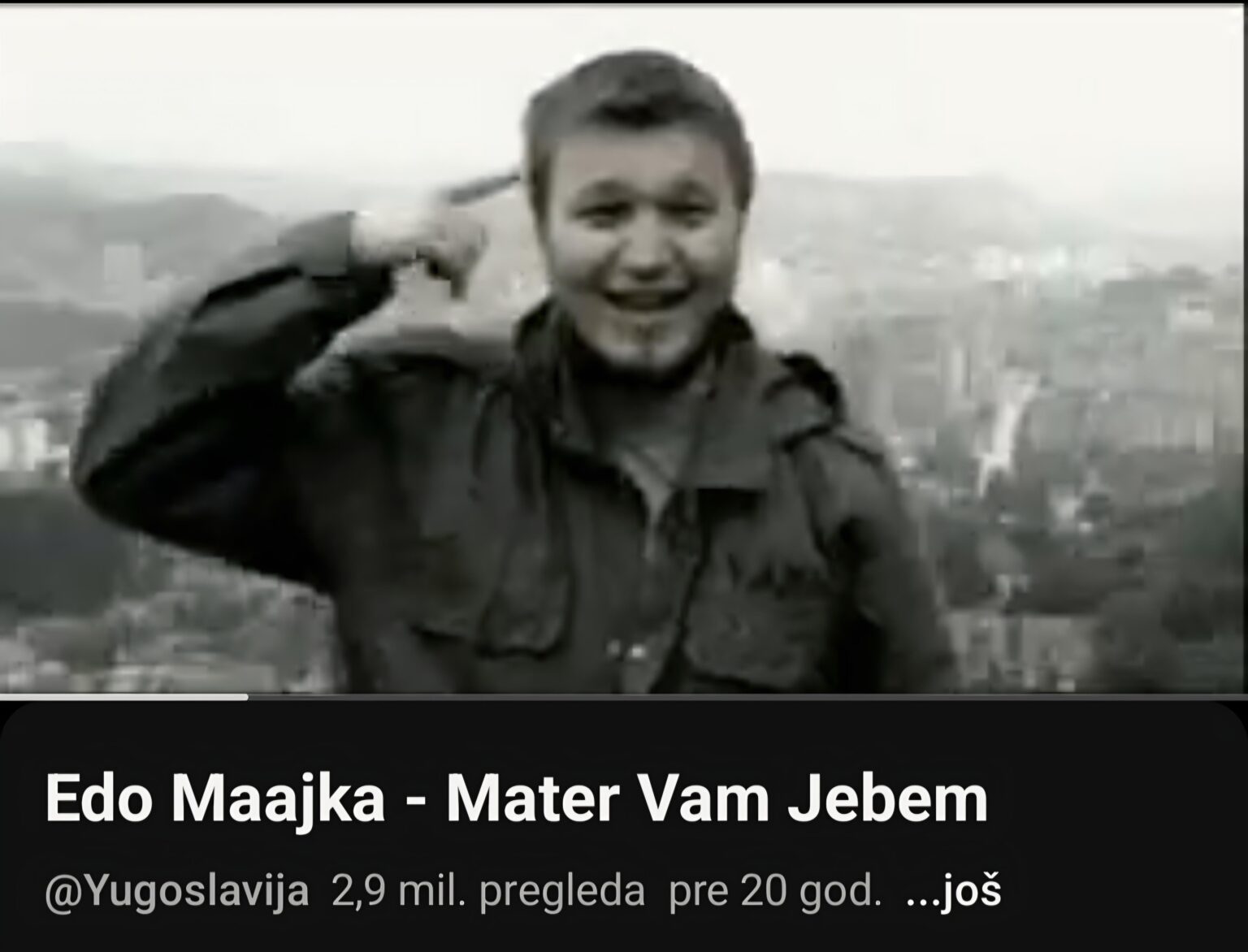 The first Bosnian YouTube video