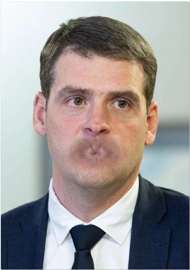 I dressed up for the rally... But they say it's not possible, because my anus might be offended. I put it here