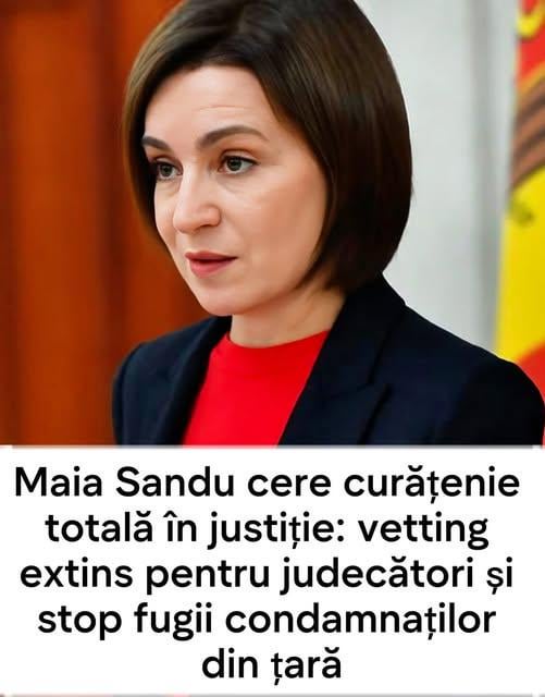 Maia Sandu puts the cannons on justice