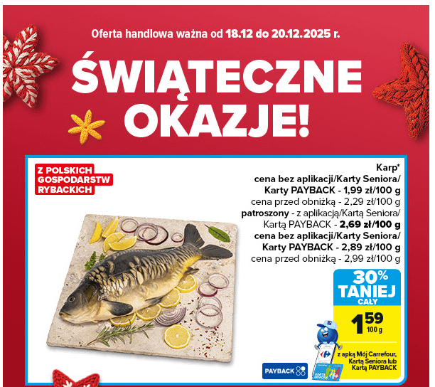 6 different carp prices in a Carrefour ad - Is this a record?