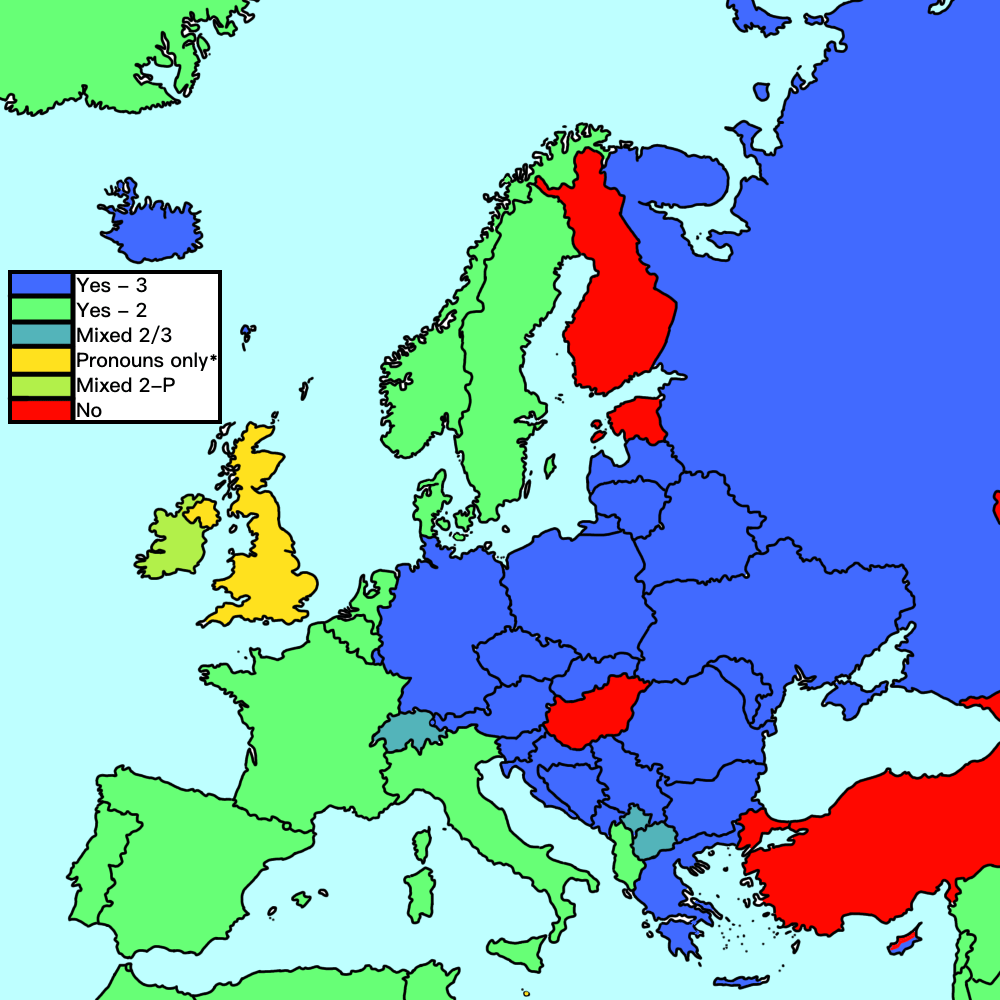 Does your country's main language(s) use grammatical gender?