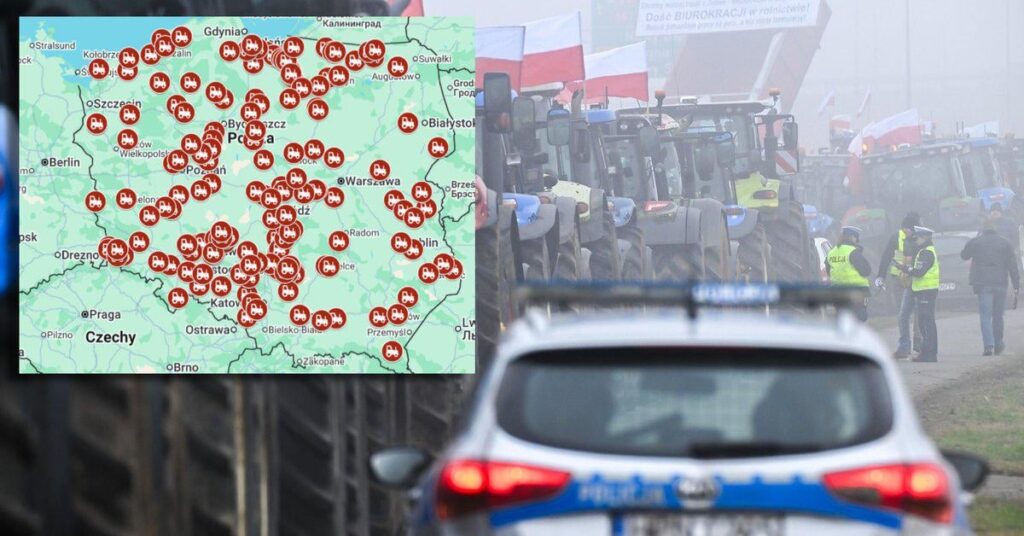 Farmers will protest throughout Poland. Tractors will hit the roads [MAPA]