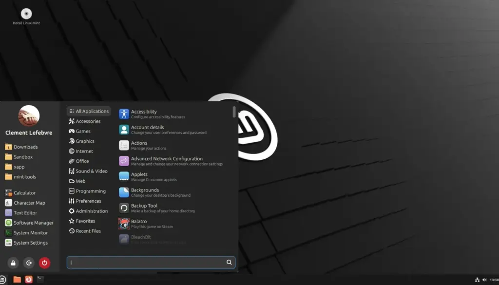 Cinnamon 6.6 Desktop Environment Released with Redesigned Application Menu