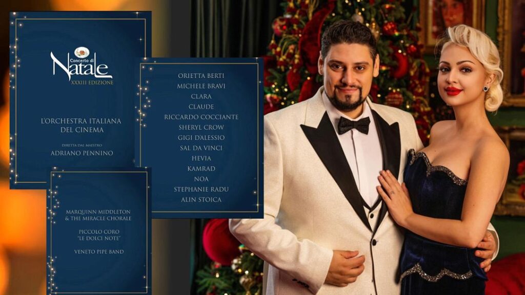 Romanian soprano Stephanie Radu and tenor Alin Stoica to perform at Concerto di Natale in Rome