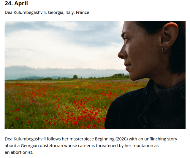 Two Georgian films make British Film Institute's Top Films of 2025 list: 'Dry Leaf' (#9) and 'April' (#24)