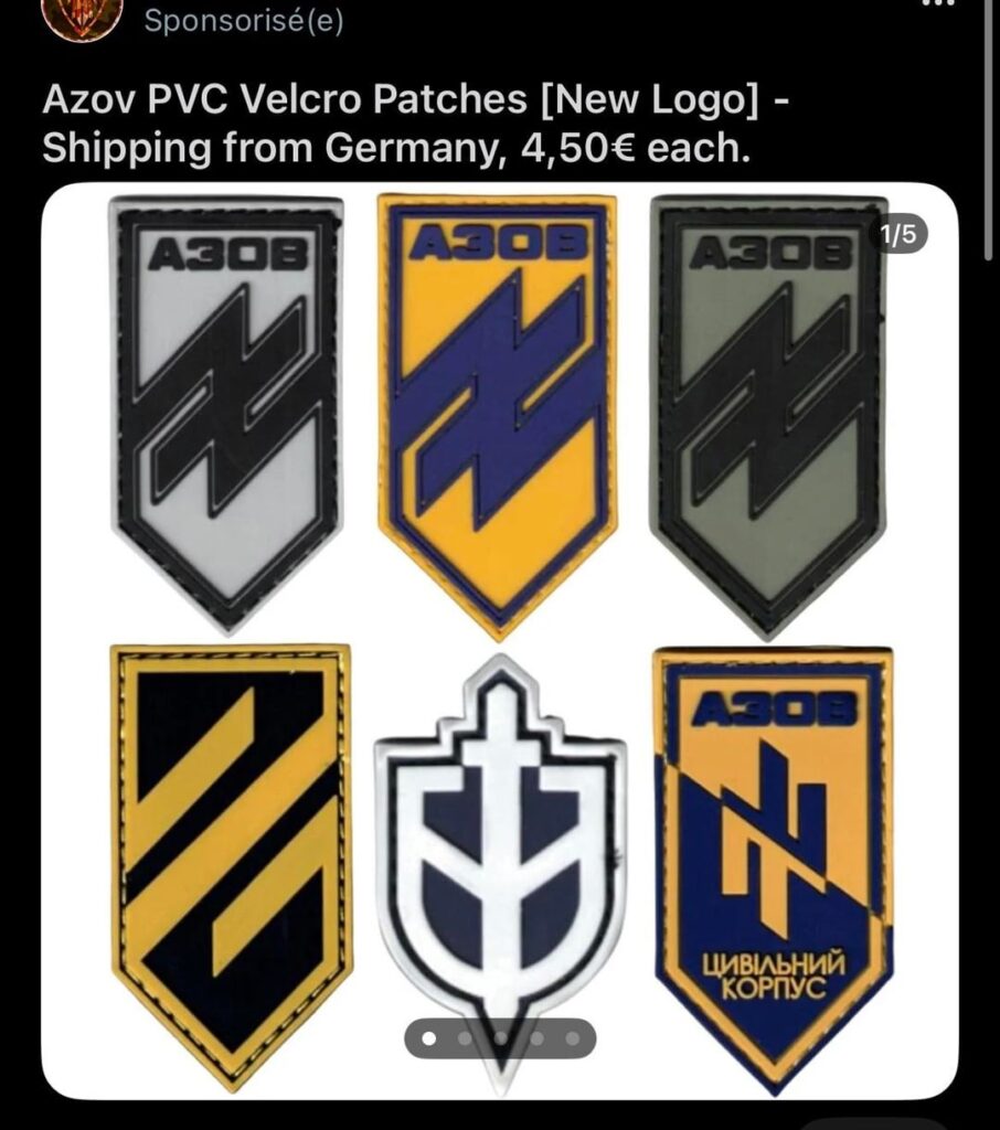 Reddit sponsors sellers of Nazi patches, with anti-Semitic comments.