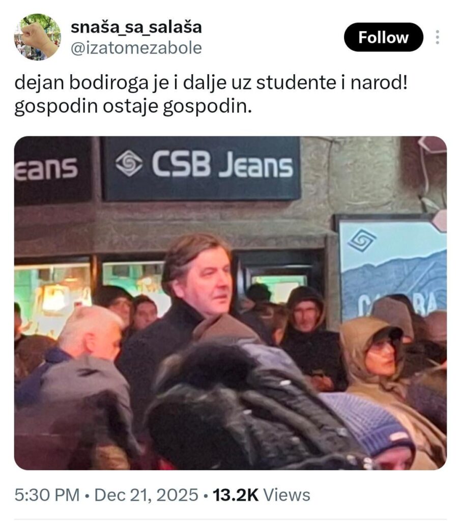 Bodiroga, as always, with the students