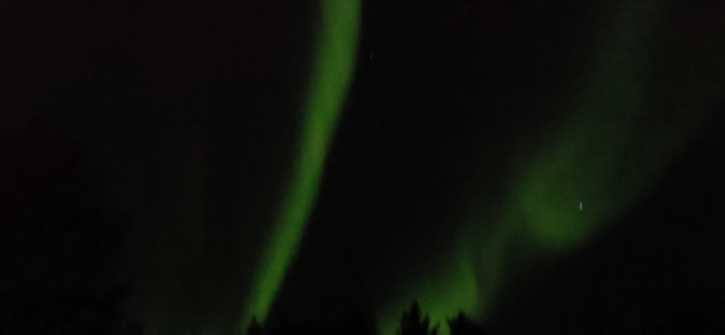 Northern lights in Lofoten today